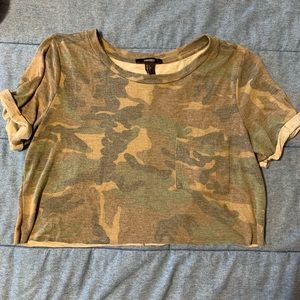 Camo Crop top